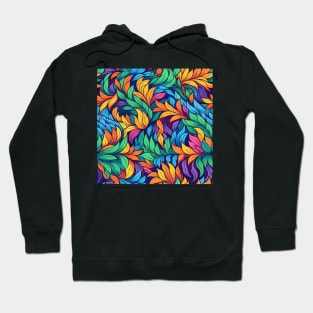 Colorful Seamless Floral Pattern Hoodie